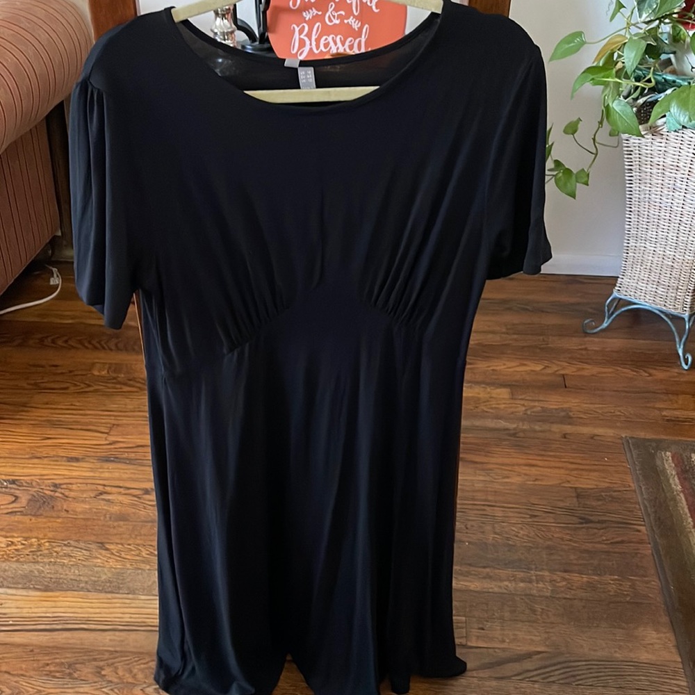 ASOS plain black short dress